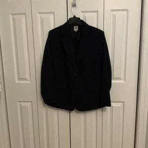 Anne Klein Navy Blue Blazer Jacket